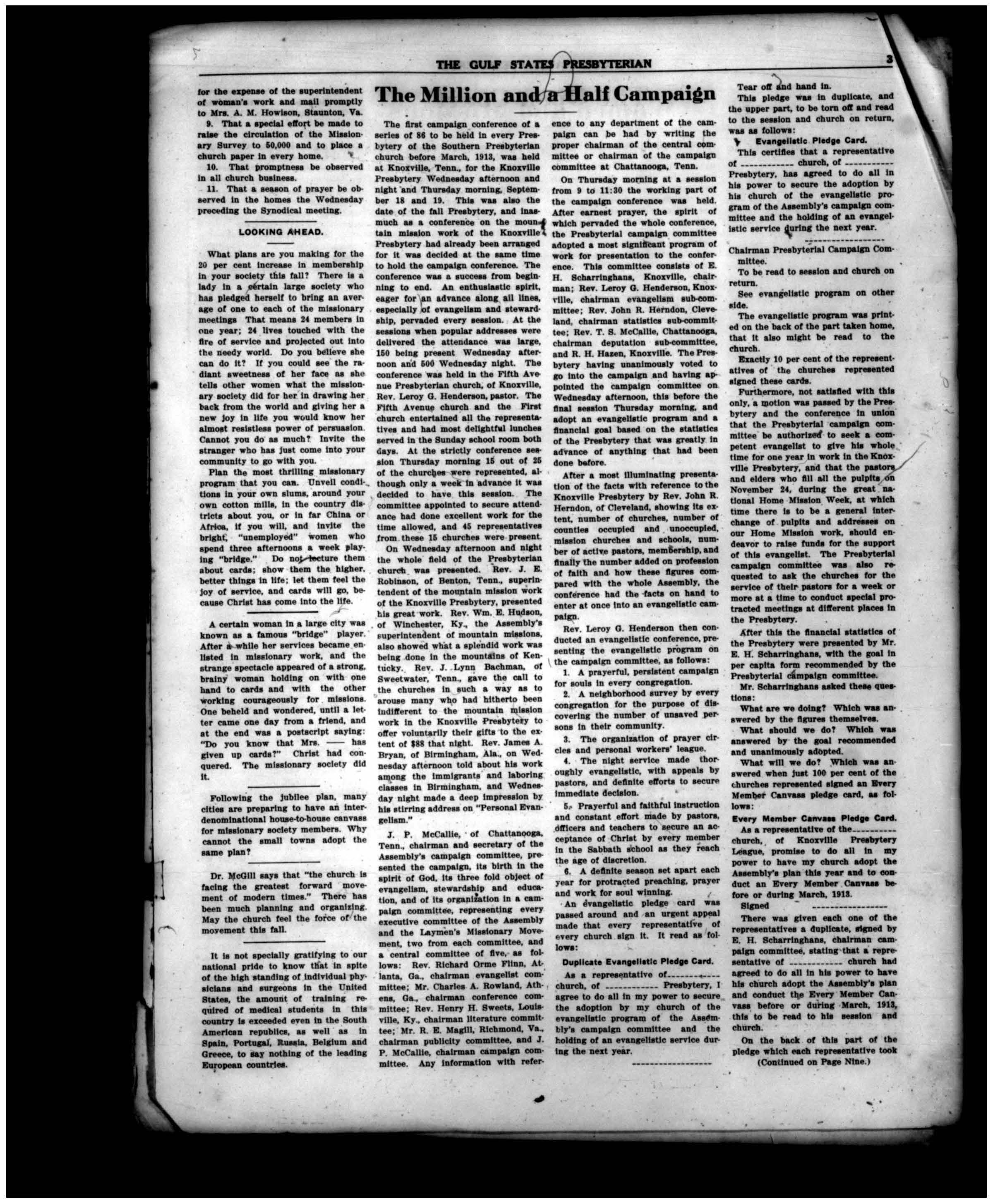 Million and a Half Campaign (Bryan speaks of immigrants and 